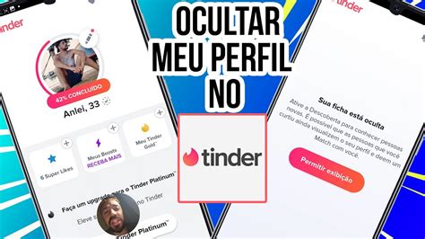 tinder profiel verbergen|COMO OCULTAR MEU PERFIL E INFORMAÇÕES NO TINDER。